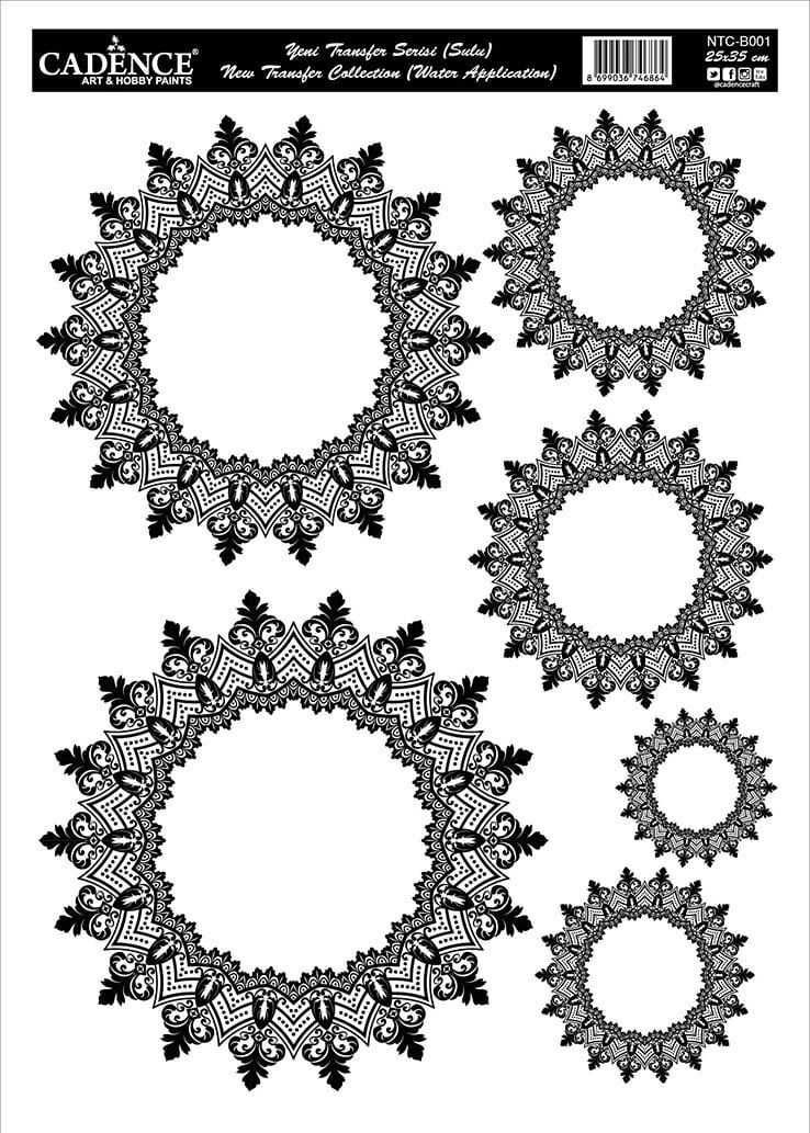 NEW LACE TRANSFER SERIES (AQUEOUS) WHITE GROUND NTC-B001 25X35 - Image 1