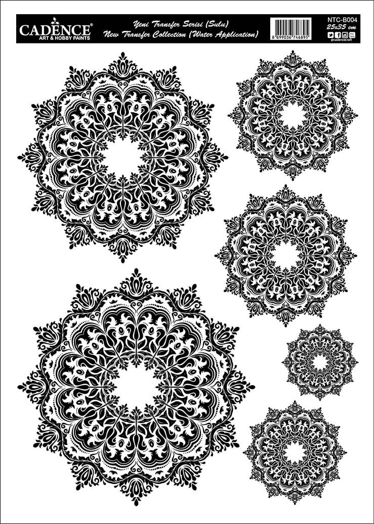 NEW LACE TRANSFER SERIES (AQUEOUS) WHITE GROUND NTC-B004 25X35 - Image 1